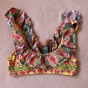 Maaji Reef ruffles bikini top